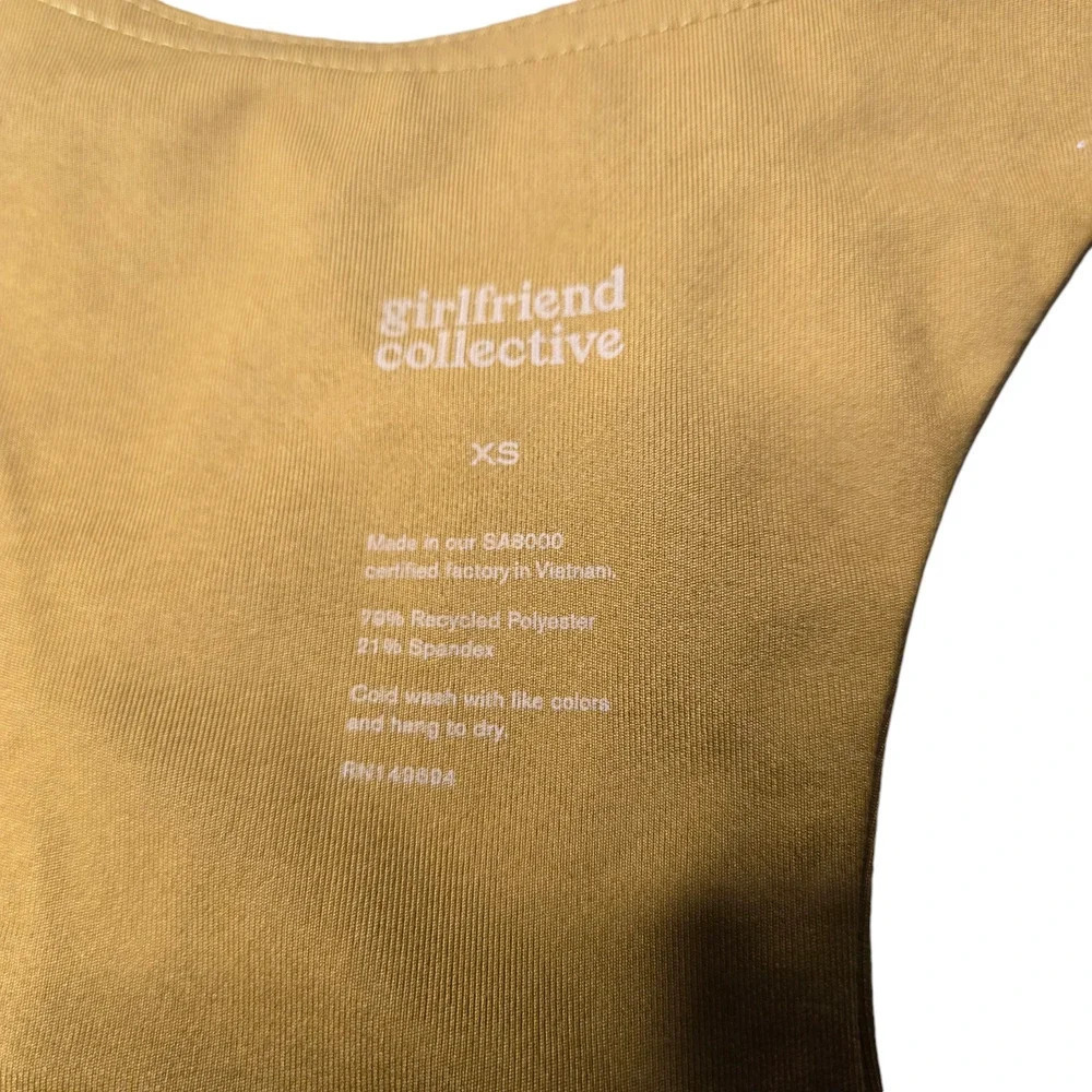 Girlfriend Collective Paloma Sports Bra & High Waist Leggings in Saddle XS - Picture 6 of 10